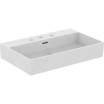 Umyvadlo Ideal Standard Extra Umyvadlo na desku 70x45 cm, s přepadem, 3 otvory pro baterii, bílá, T389501