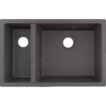 Granitový dřez Hansgrohe Dřezy Podstavný granitový dřez S510-U635, kamenná šedá, 43433290