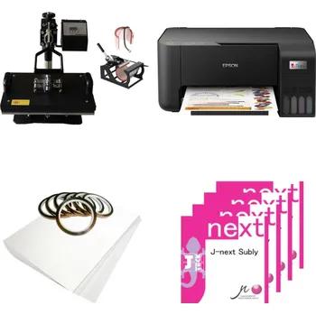 Tiskárna Sublimační sada na potisk triček a hrnků Epson EcoTank L3210 + termolis PRIME Black 3 v 1 29 x 38 cm sublimace termotransfer