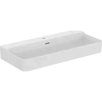 Umyvadlo Ideal Standard Conca Ceram Umyvadlo na desku 100x45 cm, s přepadem, otvor pro baterii, bílá, T383201