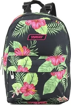 Školní batoh Target Studentský batoh květiny černý