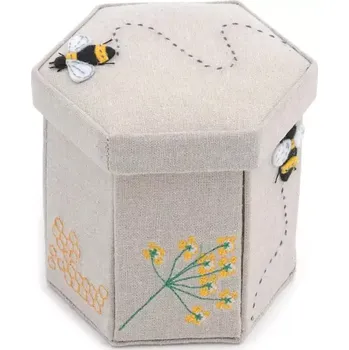 Příslušenství k šicímu stroji Rozkládací šitíčko ve viktoriánském stylu - Včelka (Hexagonal Victorian Sewing Kit Bee)