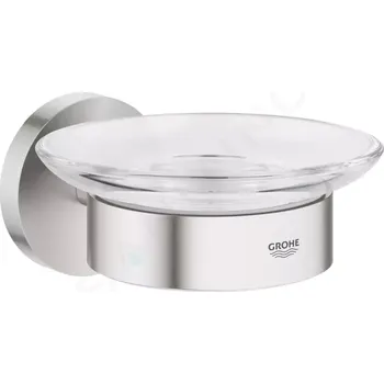 Mýdlenka Grohe Essentials Miska na mýdlo s držákem, supersteel, 40444DC1