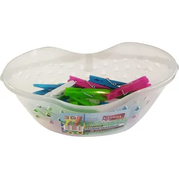 Kolíček na prádlo Kolíčky na prádlo plastové (30ks) v košíčku plastové - mix variant či barev