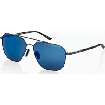 Sluneční brýle PORSCHE DESIGN Sunglasses P´8967 Sluneční brýle černomodré s tmavomodrými skly v gradientu (Flexibilní a pohodlné pánské sluneční brýle s dvojitým nosníkem a inovativní flex zónou.)