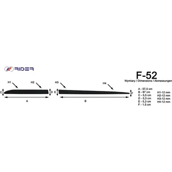 Lišta karosérie Boční lišty na dveře Hyundai Tucson 2015-2020 F52 | Rider