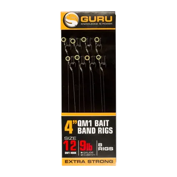 Rybářský háček Guru Tackle Návazec Bait Bands QM1 Ready Rig 0,15mm Velikost 18