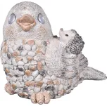 Ptáček solární cementový 20x14x20cm