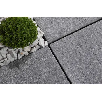 Dlažba BEST Dlažba Terasová RAVERTINO 400 x 400 x 40 mm ANTRACITOVÁ