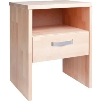 Noční stolek Noční stolek ERIK se zásuvkou, masiv buk cink, český výrobek