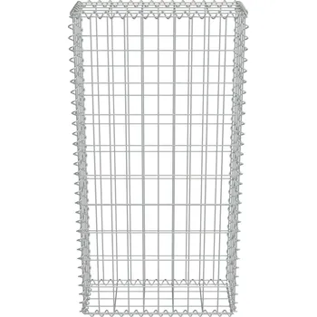 gabiony vidaXL Gabionová zeď z pozinkované oceli s víky