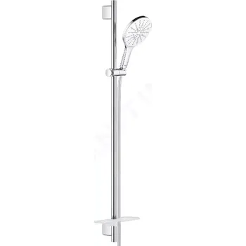 Sprchový set Grohe Rainshower SmartActive Sada sprchové hlavice 150 9,5 l/min, 3 proudy, tyče 90 cm a hadice, měsíční bílá, 26594LS0