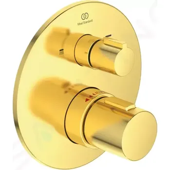 Vodovodní baterie Ideal Standard CeraTherm Termostatická vanová baterie pod omítku, Brushed Gold, A5814A2