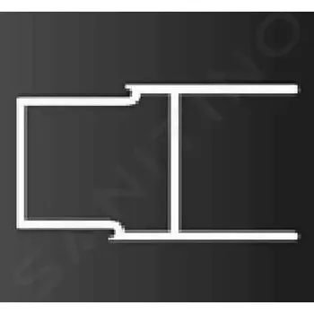 Ideal Standard Synergy Nastavovací profil 25 mm, výška 1900 mm, lesklý hliník, LV946EO