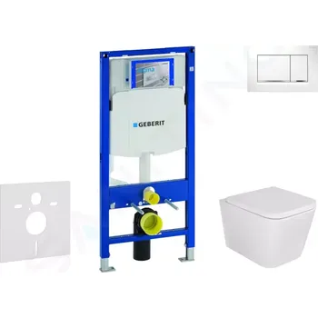 Geberit Duofix Set předstěnové instalace, klozetu Arkas a sedátka softclose, tlačítko Sigma30, bílá/chrom, SANI11CA3108
