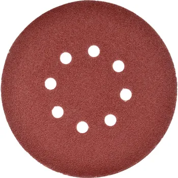 Brusný kotouč Brusný kotouč (papír) na suchý zip s otvory, 150 mm, zrnitost P80, Geko G78632
