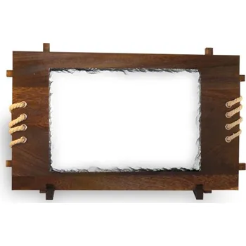 Žulový fotokámen na dřevěném podkladu 170 x 250 mm sublimace termotransfer