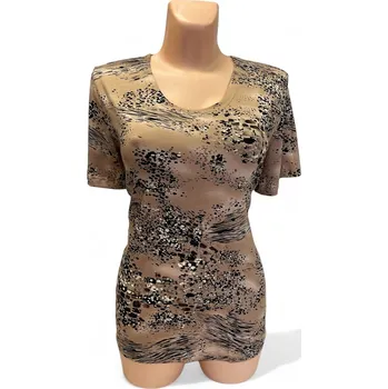 Dámská tunika Béžová halenka CHIRA, Barva Béžová, Velikost XXXL 54, Materiál 96% Viskoza 4% Lycra