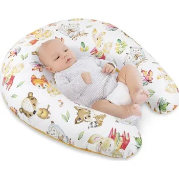 Kojící polštář Bellatex Kojicí polštář s povlakem na zip po obvodu 180 cm Zvířátko lesní