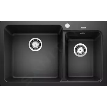 Granitový dřez Blanco Naya 8 Silgranitový dřez, 82x50 cm, černá, 525944