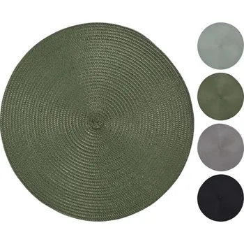 prostírání prostírání d38cm, 4barvy, proplétané