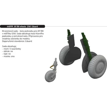 Plastikový model Eduard 1/48 Bf 108 wheels (EDUARD)