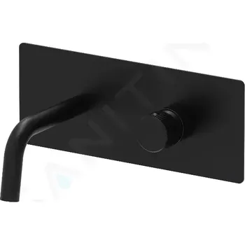 Vodovodní baterie Paffoni Jo Umyvadlová baterie pod omítku s tělesem, matná černá, JO105NO