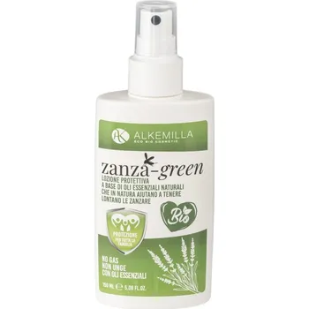 Tělové mléko Tělové mléko ve spreji na odhánění hmyzu Zanza Green 150ml Alkemilla