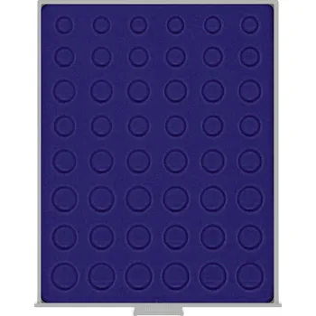 Obal pro sběratelský předmět Lindner 48 polí pro EUR sady Barva: Modrá