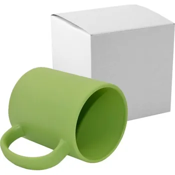 Hrnek 330 ml matný - zelený s krabičkou sublimace termotransfer