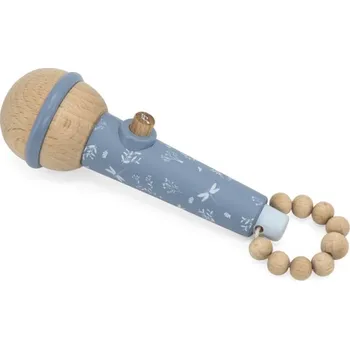 Hudební nástroj pro děti LABEL LABEL dřevěný mikrofon modrá