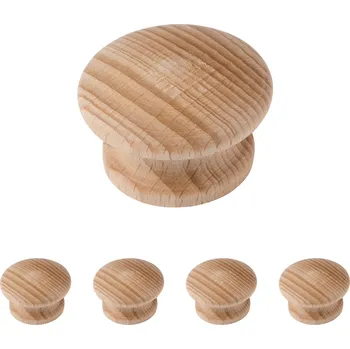 Nábytkové kování Walteco Nábytkový knopek Humberto, průměr 44mm, buk přírodní, FSC Množství: 5 ks