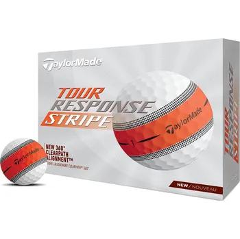 Golfový míček TaylorMade Tour Response Stripe, Orange