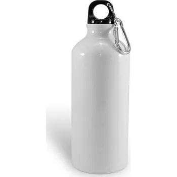 Láhev Turistická láhev hliníková 600 ml - bílá sublimace termotransfer