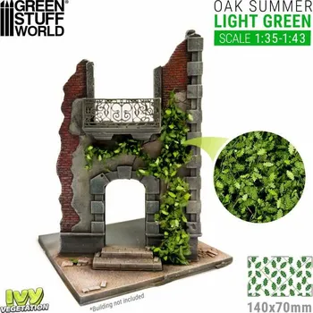 Plastikový model Ivy Foliage – listová foliáž dub světle zelený (velký)