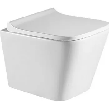 Klozet Hopa orlo Závěsné WC Rimless se SLIM sedátkem Soft-close, bílá, OLKLT052E