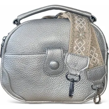 Kabelka Dámská kabelka listonoška Herisson stříbrná 1502H2023-196