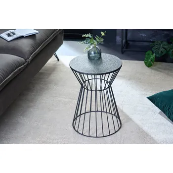 Konferenční stolek Stylový kulatý odkládací stolek Variation 45cm černý