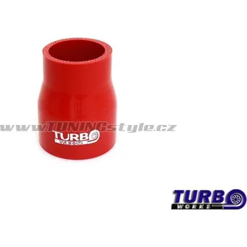 Zapalovací a žhavicí svíčka Silikonová hadice, redukce rovná TurboWorks Red 45/63 - 80mm