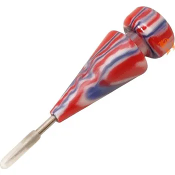 Děrovač fólie pro vodní dýmky Epoxy kónický červeno modro bílý