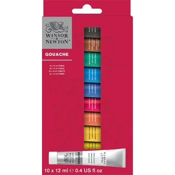 Vodová barva Winsor & Newton Kvašové barvy Winsor & Newton, sada 10x12 ml