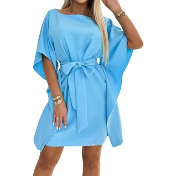 Dámské oblečení Dámské motýlí šaty Sofia Barva: Modrá, Velikost: 2XL/3XL