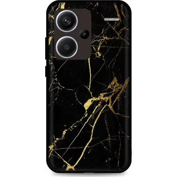 Pouzdro na mobilní telefon Kryt Xiaomi Redmi Note 13 Pro+ 5G pevný Marble černo-zlatý (obal neboli pouzdro na Xiaomi Redmi Note 13 Pro+ 5G)