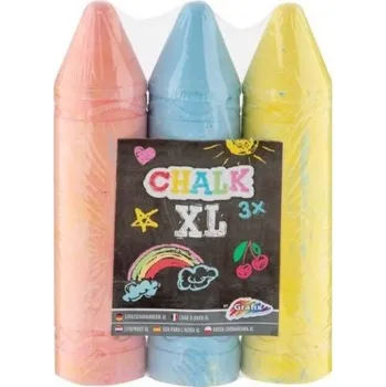 Křídy 3 ks, červená, modrá, žlutá