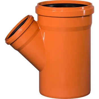 Kanalizační potrubí Odbočka kanalizační PVC Osma KGEA 45°, DN 315 x 200, oranžová