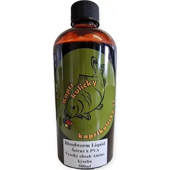 Návnadová surovina Bloodworm Liquid 500ml (Vysoce koncentrovaný obsah aminokyslen.)