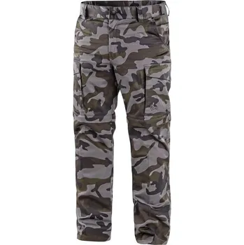 montérky CXS Kalhoty CAMO, pánské, maskáčové, s odepínacími nohavicemi, vel. 62