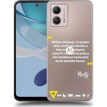Pouzdro na mobilní telefon Picasee silikonový průhledný obal pro Motorola Moto G53 5G - Kazma - MŮŽETE DOKÁZAT, CO BUDETE CHTÍT