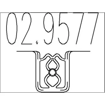 Tlumič výfuku Zarážka, tlumič výfuku MTS 02.9577