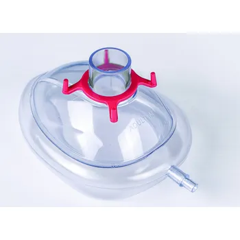 Defibrilátor Anesteziologická maska se vzduchovým polštářkem - nesterilní, červená (dospělá M)